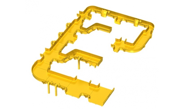 Optic Fiber Cable Runway System For Data Center